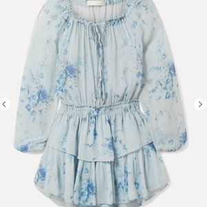 LOVESHACKFANCY Popover Celestia mini dress M